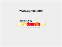 Tablet Screenshot of agnox.com